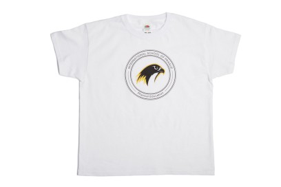 PE T-Shirt White Yellow Falcon Junior 9-11