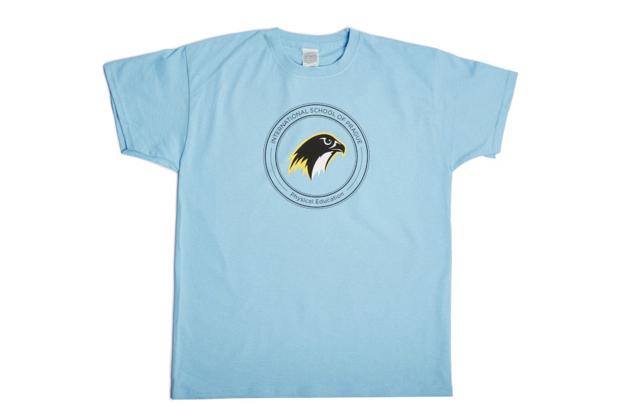 PE T-Shirt Sky Blue with Yellow Falcon: Junior 2XL 14-15