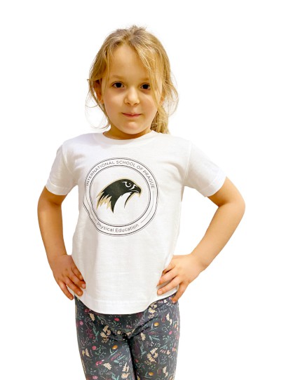 T-Shirt White Golden Falcon: Junior 5-6 (fits 3-4)