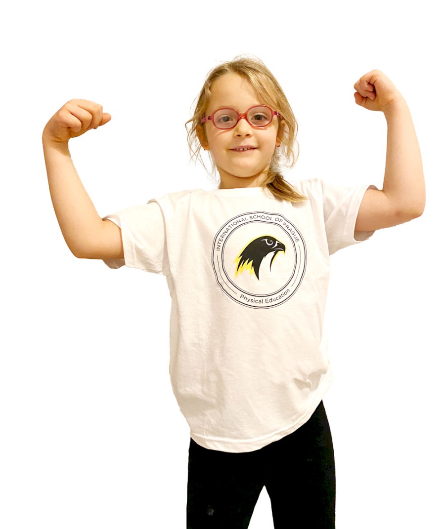 T-Shirt White Yellow Falcon: Junior M 7-8